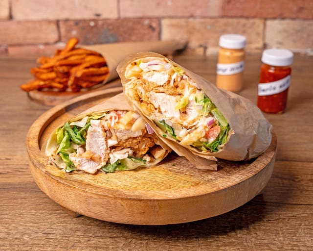 Zippy Fried Chicken Wrap.